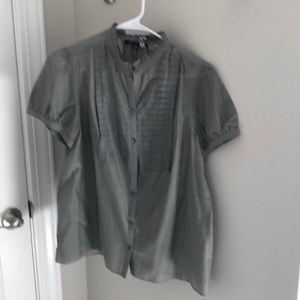 BR shirt in large size.Grey color in sheer fabric.